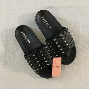 NWT Juicy Couture Women Slone Sandals Black 8M